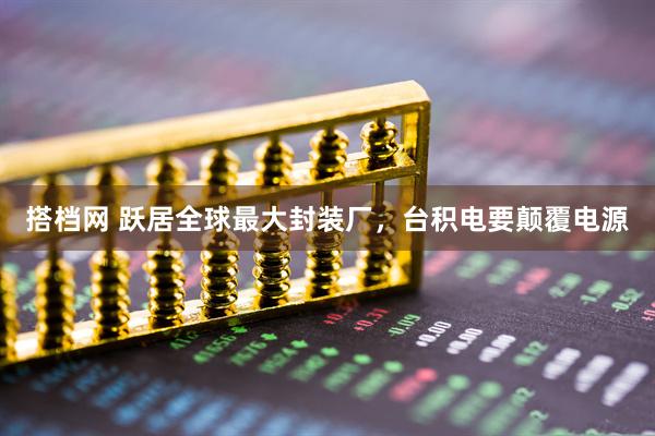 搭档网 跃居全球最大封装厂，台积电要颠覆电源